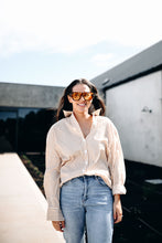 Load image into Gallery viewer, Classic Nightshirt - Tan Stripe (PREORDER)