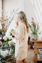 Load image into Gallery viewer, Classic Nightshirt - Tan Stripe (PREORDER)