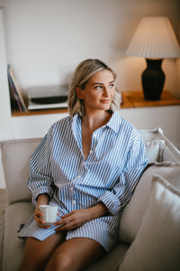 Classic Nightshirt - Blue Stripe